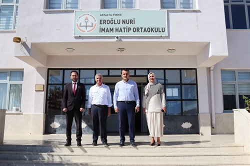 Kaymakamımız Musa Kazım ÇELİK Finike Eroğlu Nuri Proje İmam Hatip Ortaokulunu Ziyaret Etti