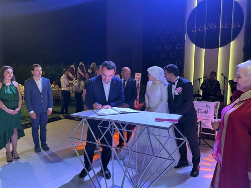 Kaymakamımız Musa Kazım ÇELİK, ER ve ŞİMŞEK Ailelerinin Düğün Törenine Katıldı